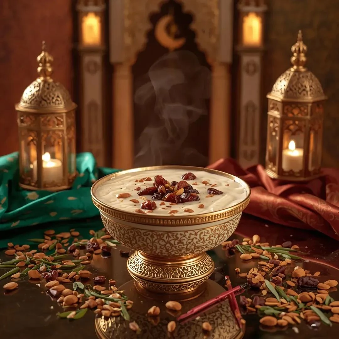 Ultra-realistic luxury food photography of a rich bowl of traditional She...