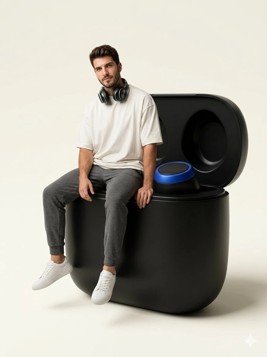 Outfit studio Luxury fashion editorial photoshoot of a stylish young man...