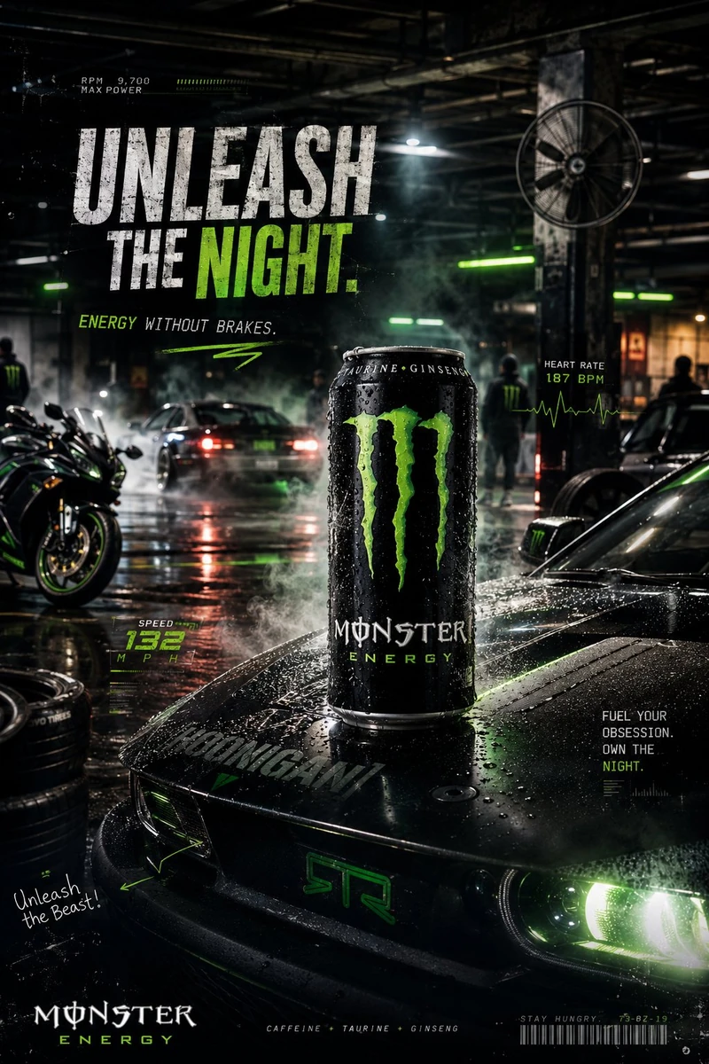 Monster Energy drink ad
