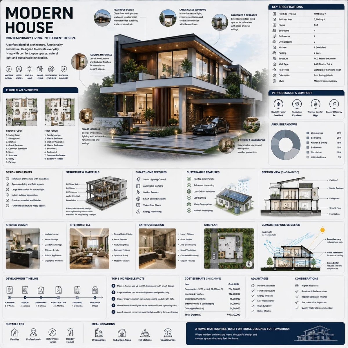 Modern House infographics created using GPT Image 2 on ChatGPT