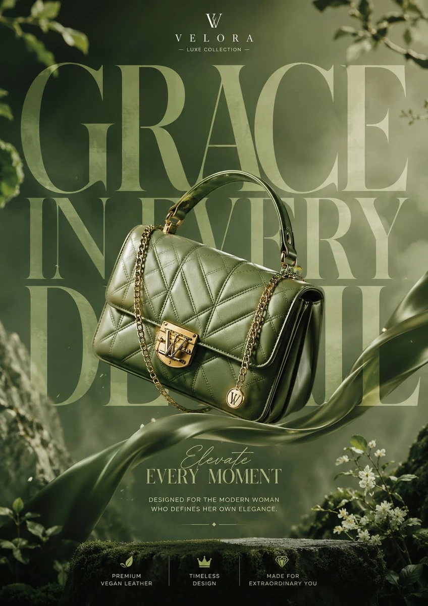 Luxury HandBag advertisment poster 🔥