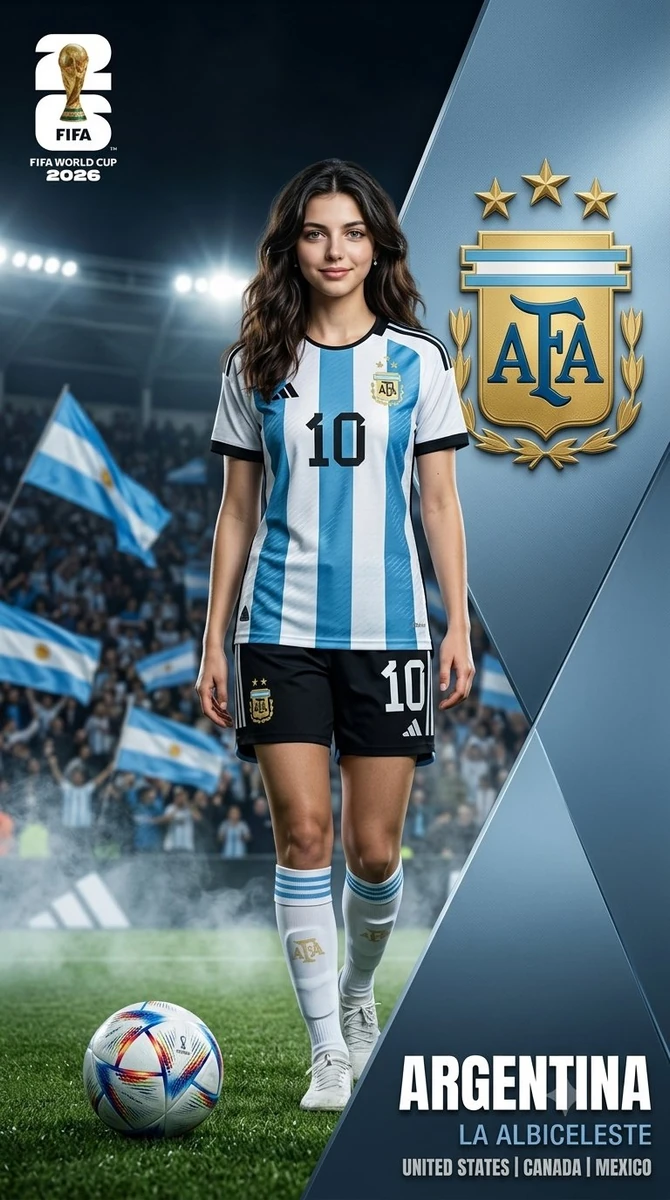 A premium, ultra-realistic sports poster for the FIFA World Cup 2026.