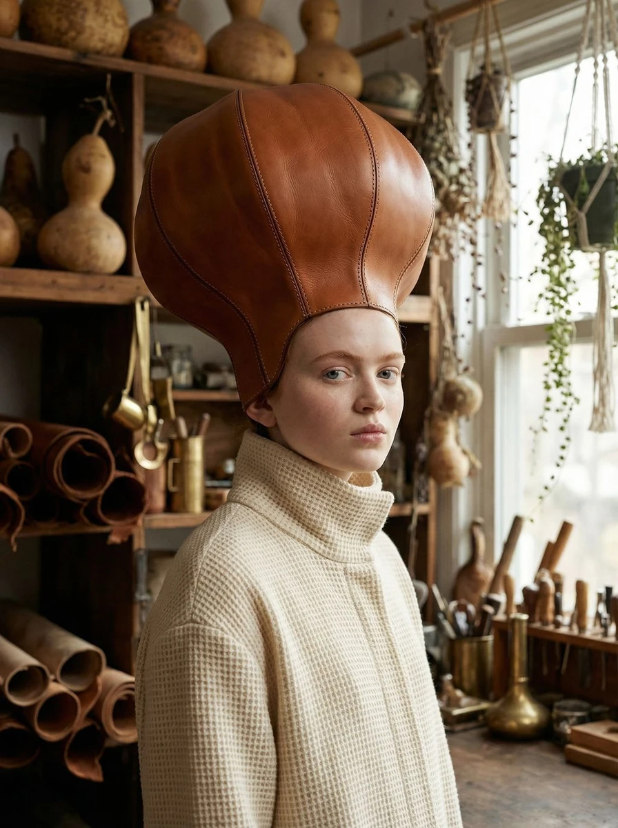 vibe_title_en": "Organic Leather Sculpture",