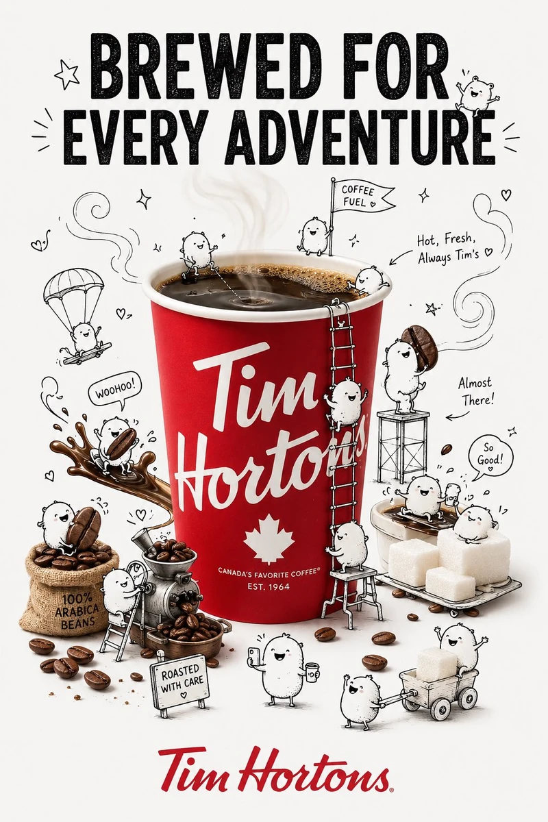 Creative composite brand advertisement, 3:4 vertical aspect ratio, clean...