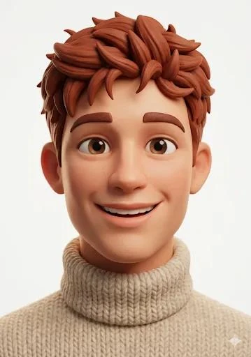 Cute stylized 3D character portrait, big expressive eyes, soft smooth ski...