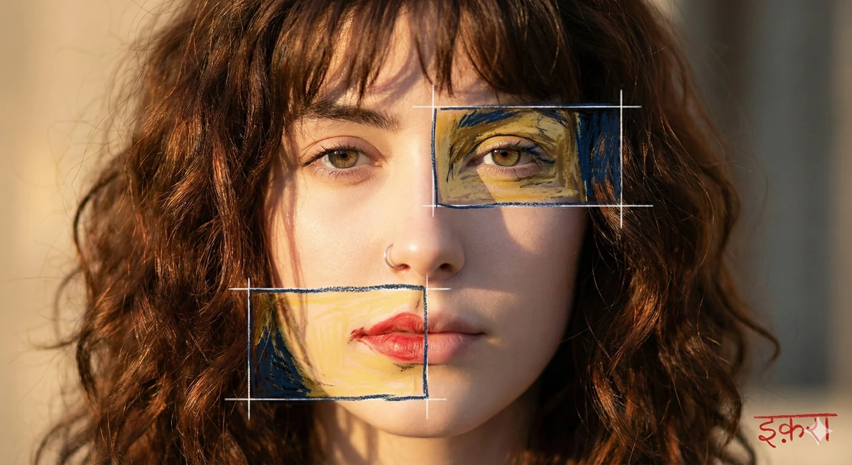 Hyper-realistic photography blended with rough, expressive hand-drawn art...