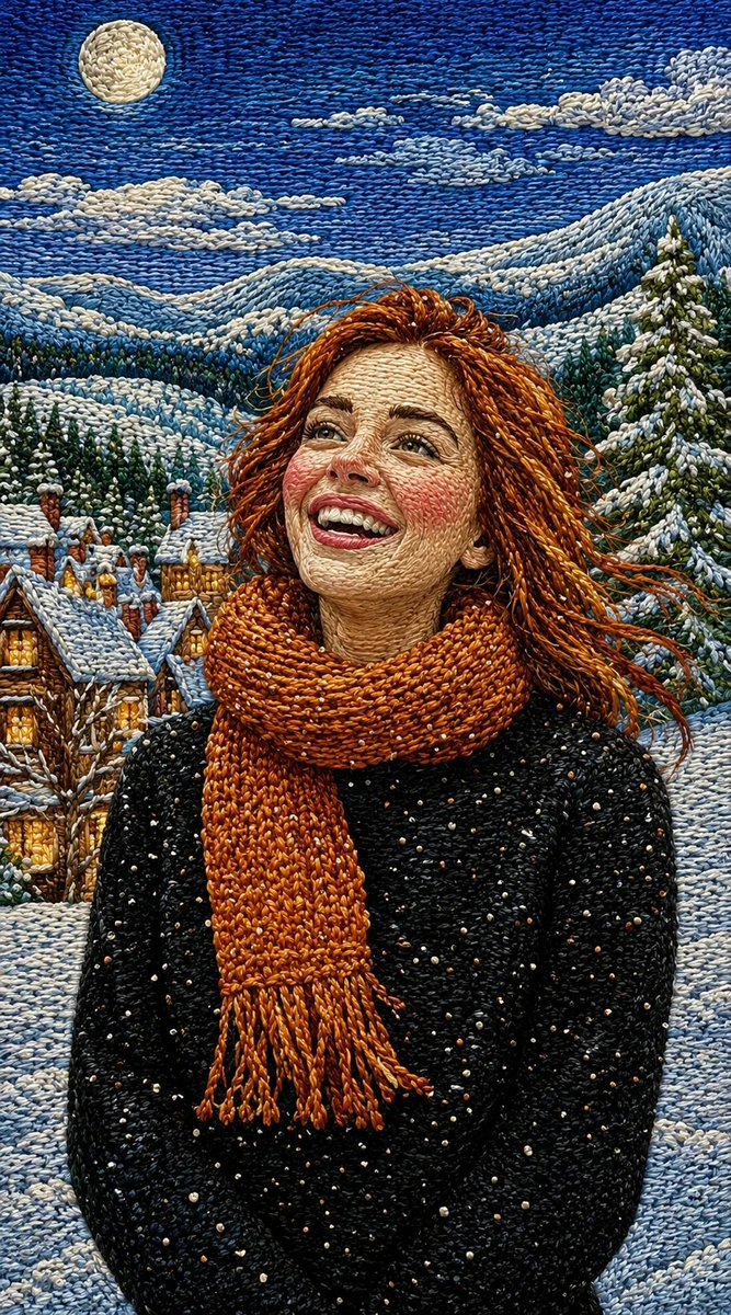 Transform the uploaded image into a highly detailed handcrafted embroider...