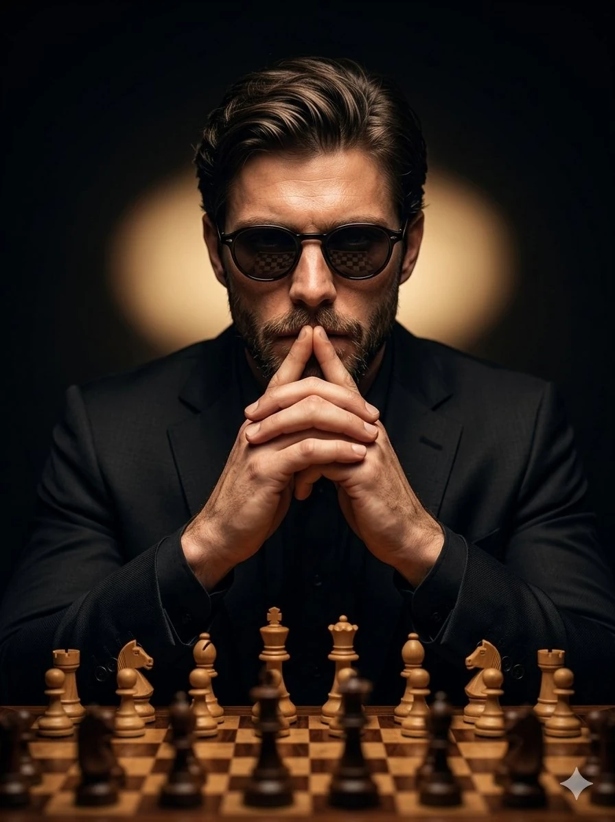 A hyper-realistic, cinematic close-up of a handsome man with a groomed be...