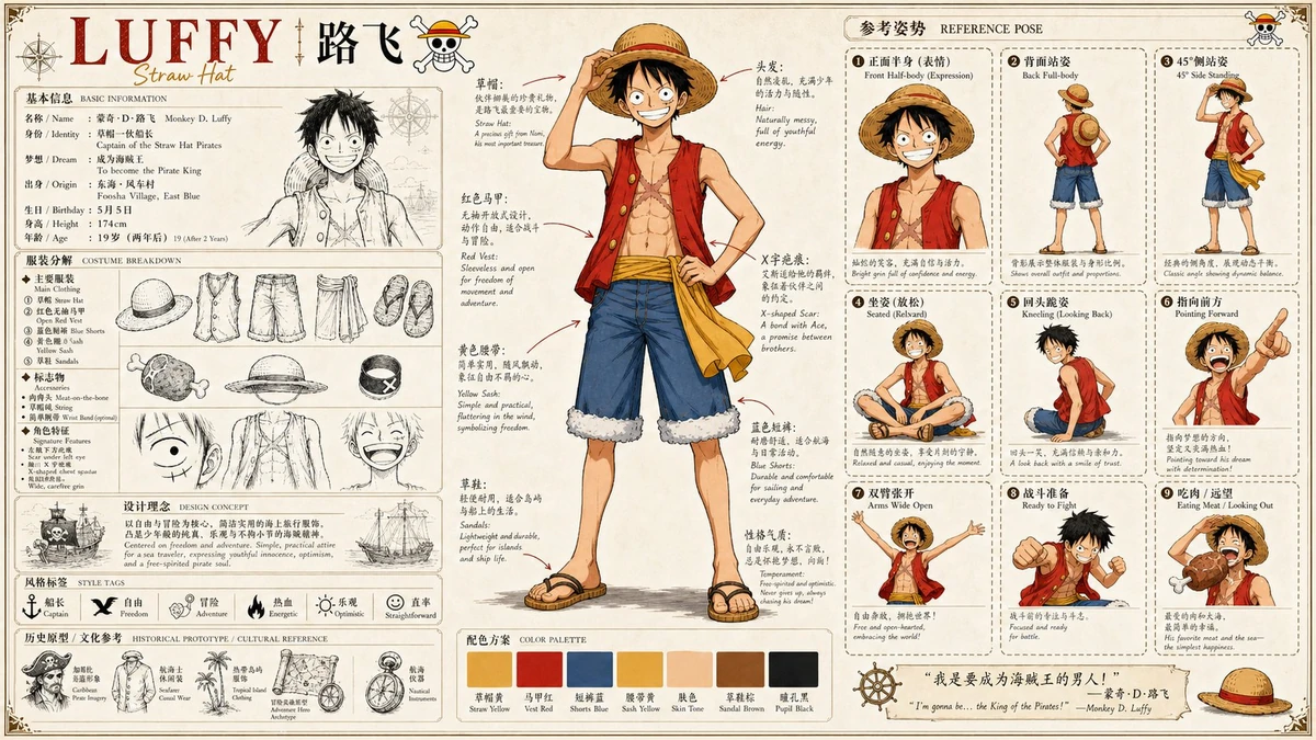 宽幅横版人物姿势图鉴(4K | 16:9比例)