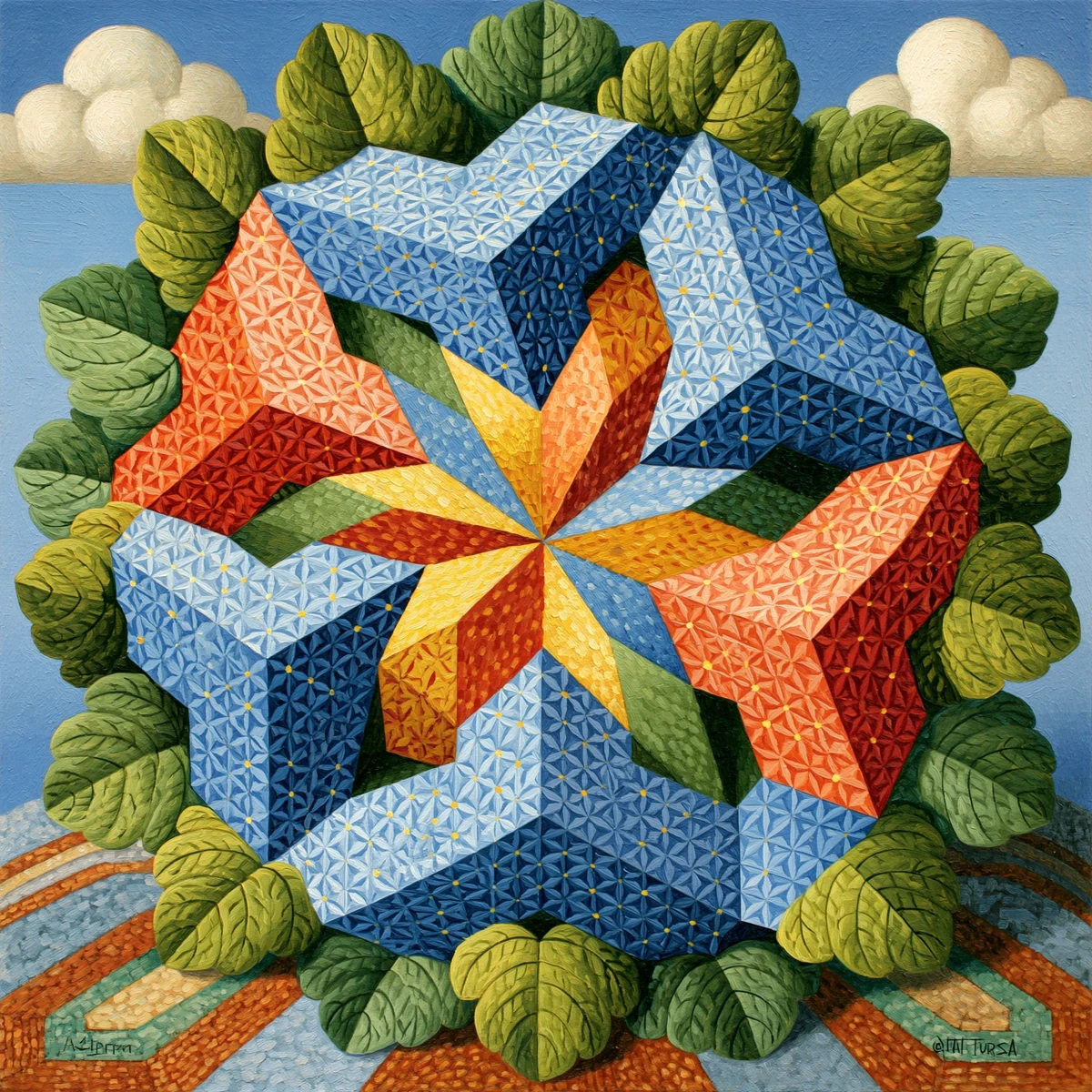 1. Optical illusion prompt