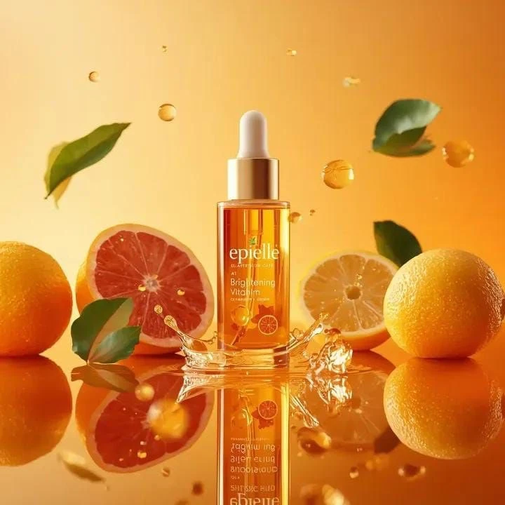 Ultra-high-end photorealistic skincare product photography featuring a cl...