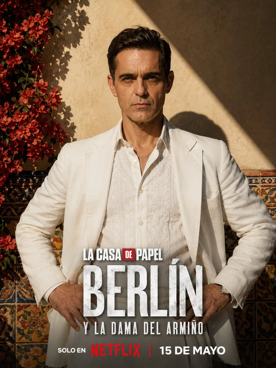 Portrait of a handsome middle-aged Spanish man with sharp facial features...