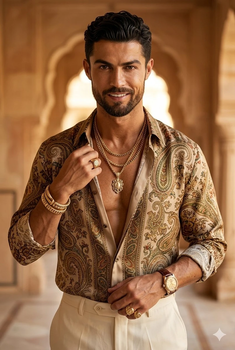 Hyper-realistic portrait of a strikingly handsome muscular man resembling...