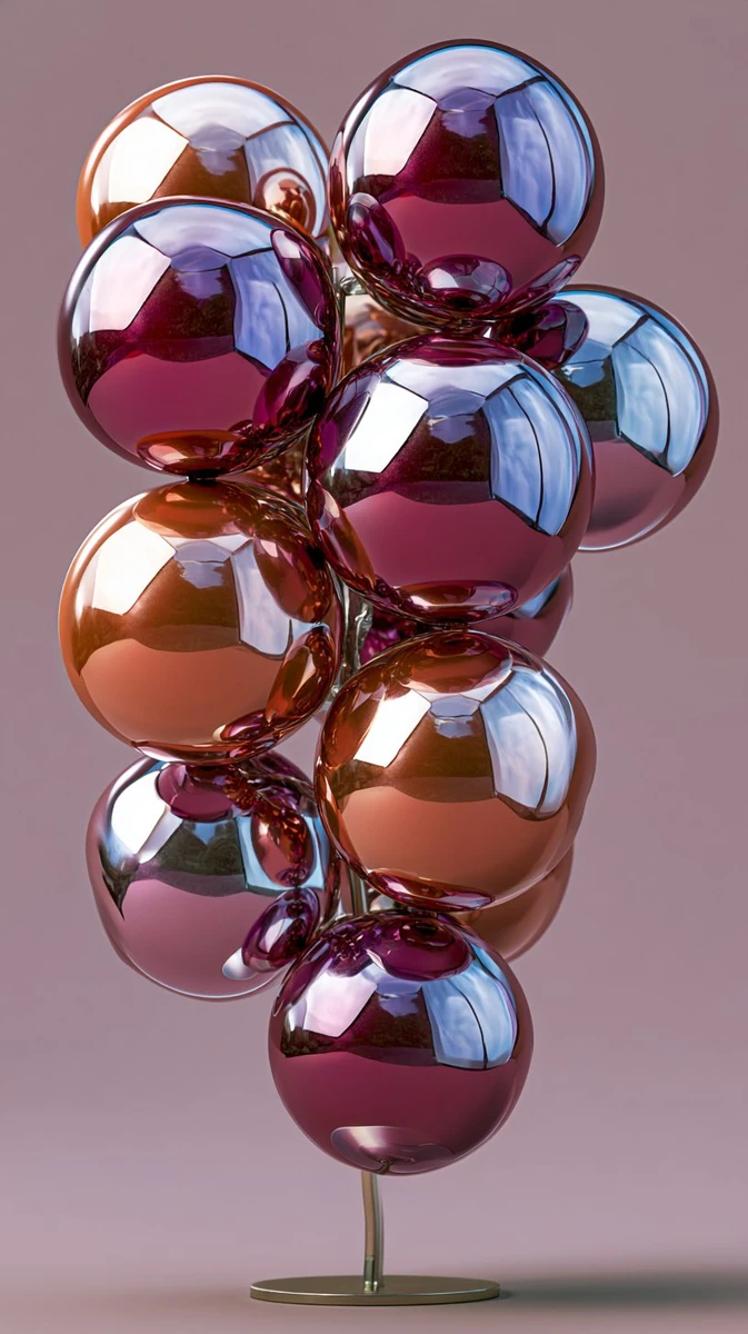 Midjourney Prompt: "Organic Form as Reflective Industrial Artifact: Luxe...